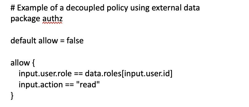 example of a decoupled policy